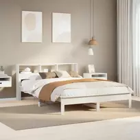 Lova Lovos rėmas be čiužinio, baltas, 160x200cm, pušies masyvas