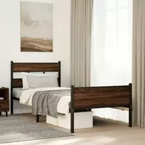 Lova Lovos rėmas be čiužinio, ruda, 90x200cm, apdirbta mediena
