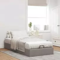 Lova Osmanų lovos rėmas be čiužinio, taupe, 100x200cm, audinys