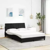 Lova Lovos rėmas be čiužinio, Hanko, juodos spalvos, 140x190cm, audinys