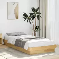 Lova lovos rėmas be čiužinio 100x200 cm ąžuolo masyvo