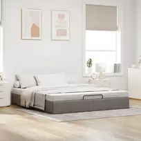 Osmanų lovos rėmas be čiužinio Taupe 180x200 cm audinys