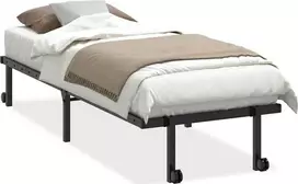 Lova Lovos rėmas be čiužinio Sulankstomas juodas 80x200 cm Plienas