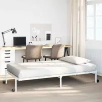 Lova Lovos rėmas be čiužinio Sulankstomas baltas 75x190 cm Plienas
