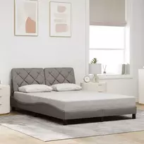 Lova Lovos rėmas be čiužinio, taupe spalvos, 140x200cm, audinys