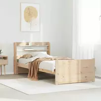 Lova Lovos rėmas su galvūgaliu, 75x190cm, pušies medienos masyvas