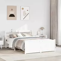 Lova Lovos rėmas su galvūgaliu, baltas, 150x200cm, pušies masyvas