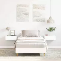 Lova Lovos rėmas Be Čiužinio Baltas 90x190 cm Inžinierinė mediena