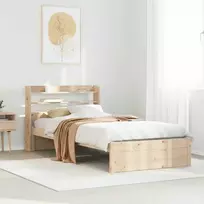 Lova Lovos rėmas su galvūgaliu, 75x190cm, pušies medienos masyvas