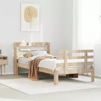 Lovos rėmas su galvūgaliu, 100x200cm, pušies medienos masyvas