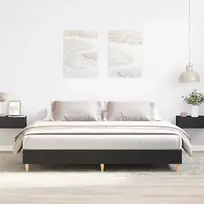 Lova Lovos rėmas be čiužinio, juodas, 180x200 cm, inžinerinė mediena