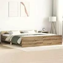 Lova Lovos rėmas be čiužinio, artisano ąžuolo, 180x200 cm
