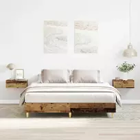 Lova Lovos rėmas be čiužinio, medienos dizaino, 150x200 cm