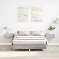 Lova lovos rėmas be čiužinio pilka 120x200 cm inžinerinė mediena