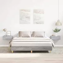 Lova Lovos rėmas be čiužinio, pilkos ąžuolo, 150x200cm, mediena
