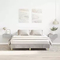 Lova Lovos rėmas be čiužinio, betono pilkos, 150x200cm, mediena