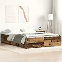 Lova Lovos rėmas be čiužinio, medienos dizaino, 120x200 cm