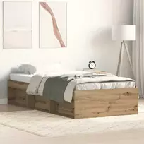 Lova Lovos rėmas be čiužinio, artisano ąžuolo, 90x200 cm
