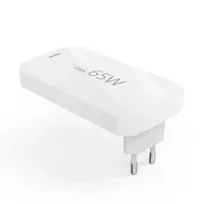 Hama 65W GaN, 2X USB-C, 1X USB-A, balta