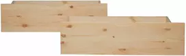 Homestyle4U Lova su stalčiumi, 82x53x22 cm, ruda
