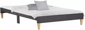 Homestyle4U Apstatyta lova, 95x32x210 cm, pilka