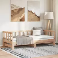 Ištraukiama lova, 2x(80x200)cm, pušies medienos masyvas