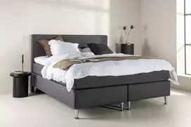 Venture Design Lovas, Toledo, 180x200 cm, Tamsiai pilka