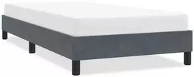 Lova Lovos rėmas be čiužinio Tamsiai pilka 80x220 cm aksomas