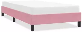 Lova Lovos rėmas be čiužinio Rožinis 90x210 cm aksomas