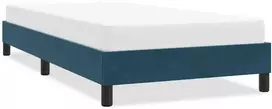 Lova Lovos rėmas be čiužinio Tamsiai mėlynas 90x210 cm aksomas