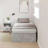 Lova su daiktų laikymo vieta Betono pilka 80 x 200 cm