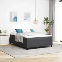 Lova Platforminės lovos rėmas Tamsiai pilka 140 x 190 cm