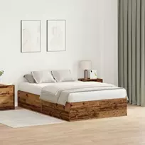 Lova su daiktų laikymo vieta Senovinis medis 120 x 190 cm