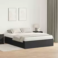 Lova su daiktų laikymo vieta Juodas ąžuolas 150 x 200 cm
