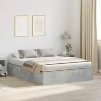 Lova su daiktų laikymo vieta Betono pilka 150 x 200 cm