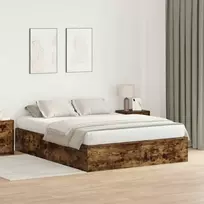 Lova su daiktų laikymo vieta Rūkyta ąžuolas 150 x 200 cm