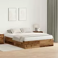 Lova su daiktų laikymo vieta Senovinis medis 150 x 200 cm