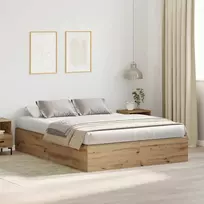 Lova su daiktų laikymo vieta Amatininkų ąžuolas 150 x 200 cm
