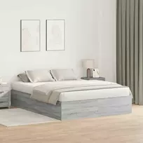Lova su daiktų laikymo vieta Pilkas Sonoma 150 x 200 cm