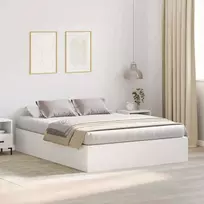 Lova su daiktų laikymo vieta su saugykla Balta 140 x 190 cm