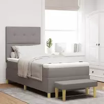 Kiemas lova su pagalve Tortora 200 x 80 cm audinys