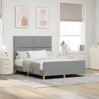 Lova Lovos rėmas su galvūgalio Šviesiai pilka 160 x 200 cm audinys