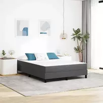 Lova su čiužiniu Pilka 140 x 200 cm audinys