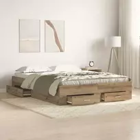 Lova Lovos rėmas Amatininkų ąžuolas 140 x 190 cm Apdirbta mediena