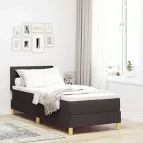 LED Čiužinio Lova Tamsiai rudas 80 x 200 cm audinys