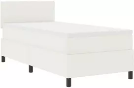 LED Čiužinio Lova su galvūgalio Kremas ir balta 100 x 200 cm