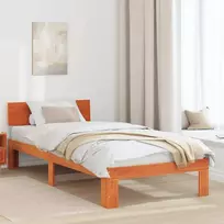 Lova Lovos rėmas Vaško ruda 90 x 200 cm Kietos pušies mediena