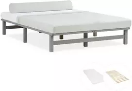 Homestyle4U Lova, 140x28x200 cm, Pilka