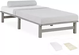Homestyle4U Lova, 90x28x200 cm, Pilka