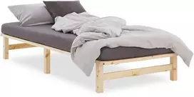 Homestyle4U Lova, Paletės lova, 100x28x200 cm, Ruda